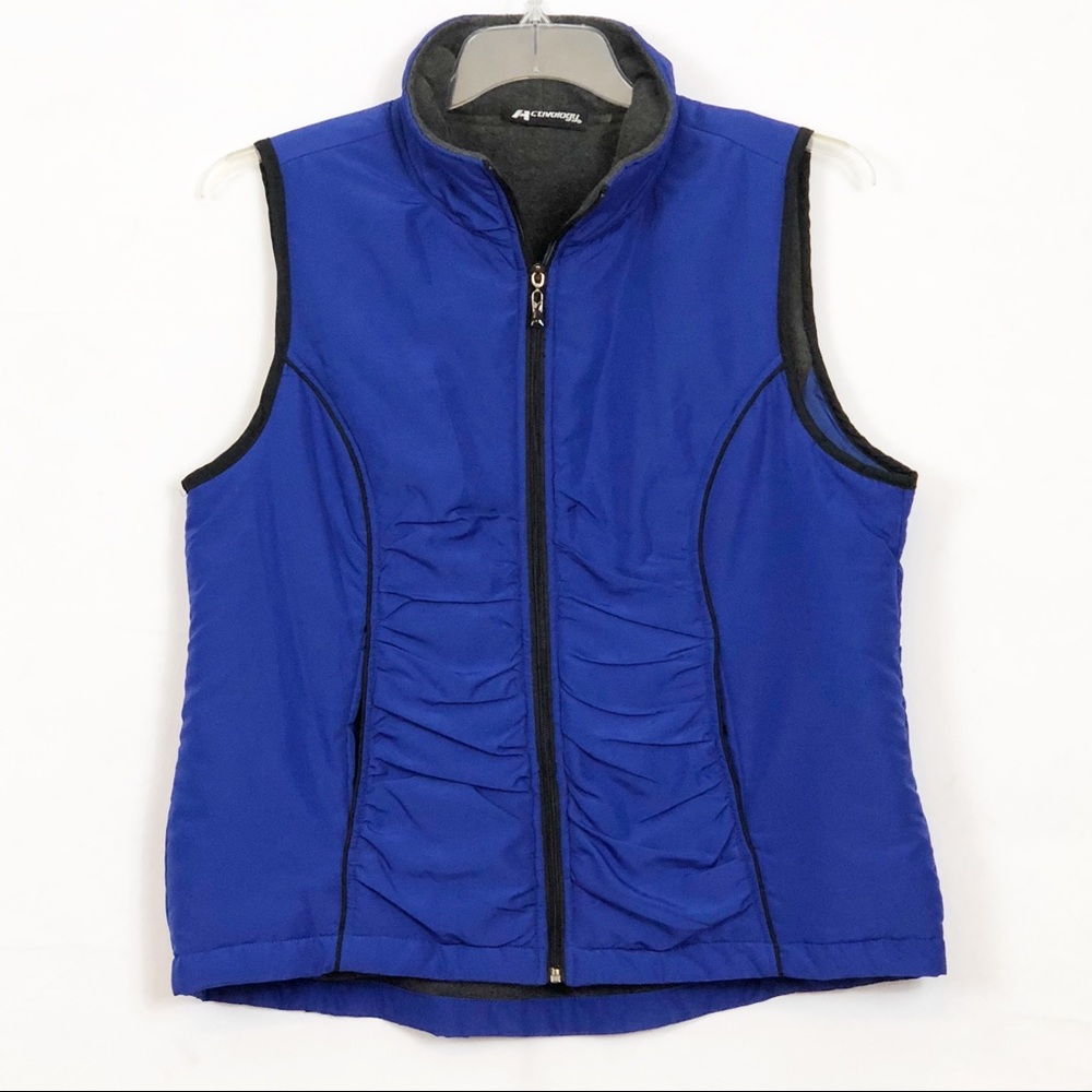 Activology Royal Blue Vest Front Ruching EUC Large